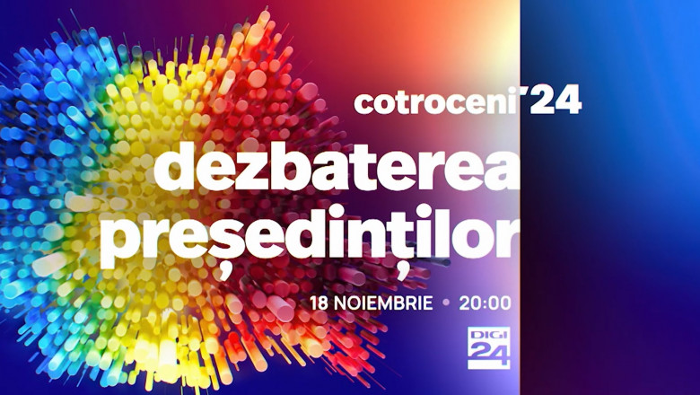 1 zi pana la cea mai importanta confruntare: Dezbaterea presedintilor, la Digi24. Ca sa stii ce votezi Imagine