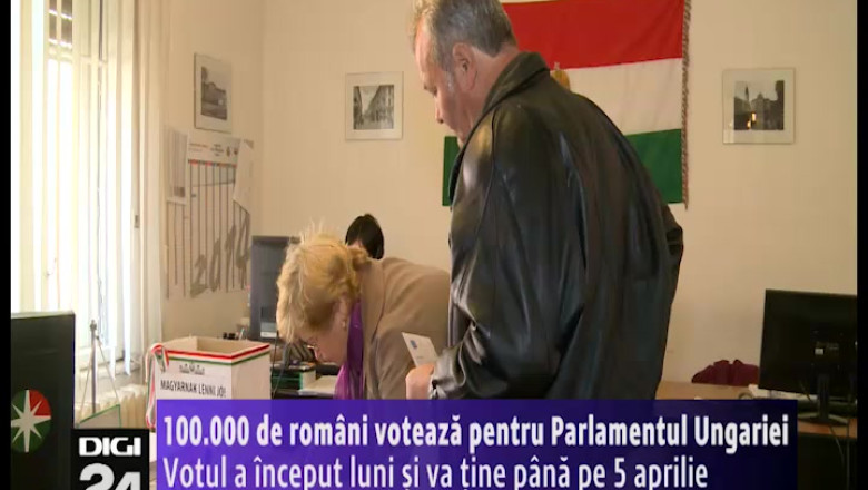 100.000 de romani voteaza pentru Parlamentul Ungariei. Votul a inceput luni si va tine pana pe 5 aprilie Imagine
