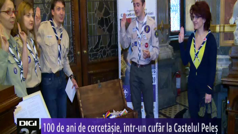 100 de ani de cercetasie, intr-un cufar la Castelul Peles Imagine