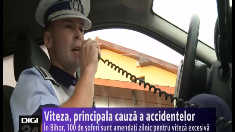100 de soferi bihoreni sunt amendati zilnic pentru viteza excesiva  Imagine