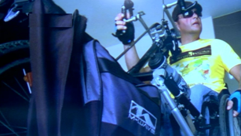 12.000 de kilometri in scaunul cu rotile. Un roman porneste spre cel mai sudic punct al Europei Imagine