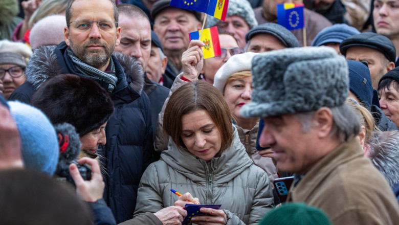 12 partide au semnat un pact pentru aderarea Republicii Moldova la UE. Nu toate o sustin pe Maia Sandu la prezidentiale Imagine