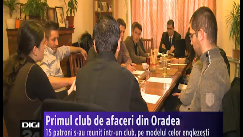 15 patroni se intalnesc la primul club de afaceri din Oradea, organizat pe model englezesc Imagine