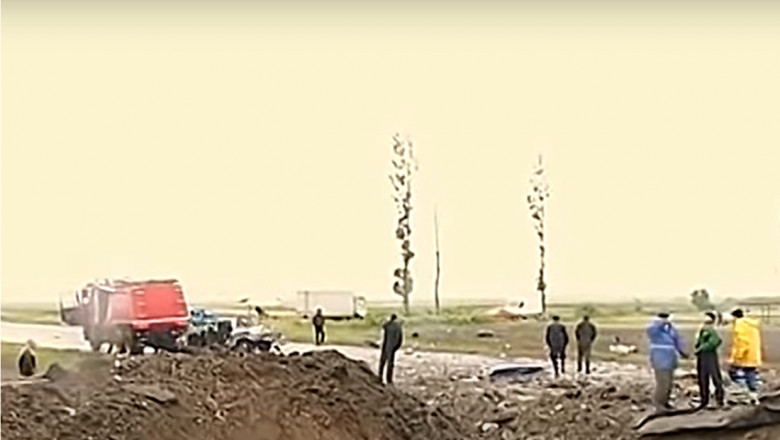 20 de ani de la explozia de la Mihailesti, soldata cu 18 morti. "Parca un meteorit lovise pamantul, un crater cat un bloc" Imagine