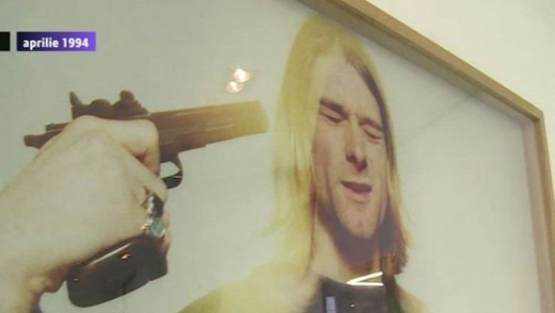 20 de ani de la moartea lui Kurt Cobain. Solistul trupei Nirvana s-a impuscat in cap, in casa lui din Seattle Imagine
