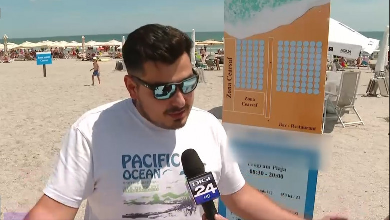 200 de lei ca sa-ti pui prosopul aproape de mare. Cum explica administratorul unei plaje din Mamaia Nord acest pret uluitor Imagine