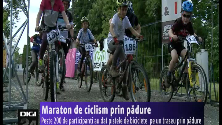 200 de participanti la maratonul de ciclism prin padure de langa Oradea Imagine