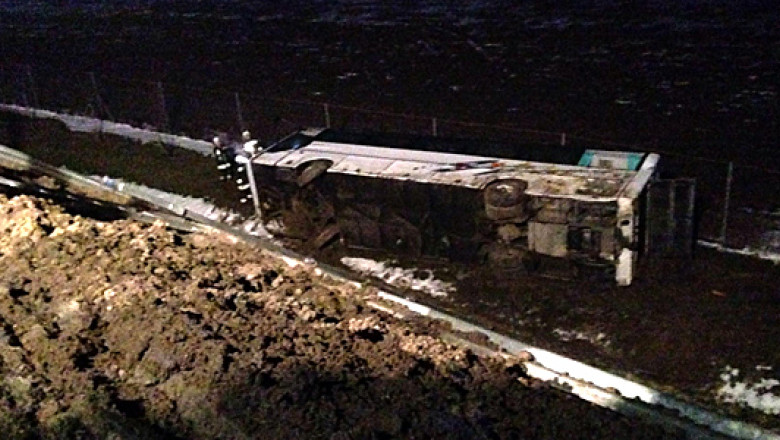 22 de romani, raniti intr-un accident in Ungaria. Autoritatile din Romania au trimis o echipa medicala si una de politisti Imagine