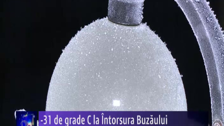 -31 de grade Celsius la Intorsura Buzaului Imagine