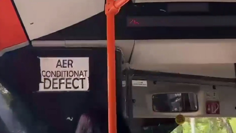 37 de grade in autobuzele din Bucuresti. Calatorii ii acuza pe soferi: "Nu vor sa dea drumul! Consuma mai mult combustibil" Imagine
