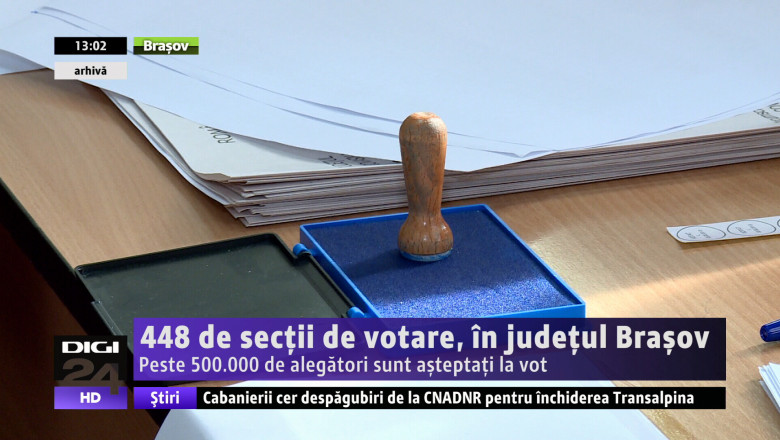 448 de sectii de votare, in judetul Brasov. Peste 500.000 de alegatori sunt asteptati la vot   Imagine