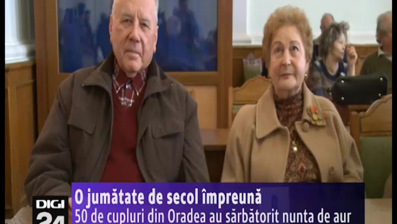 50 de cupluri din Oradea au sarbatorit nunta de aur Imagine