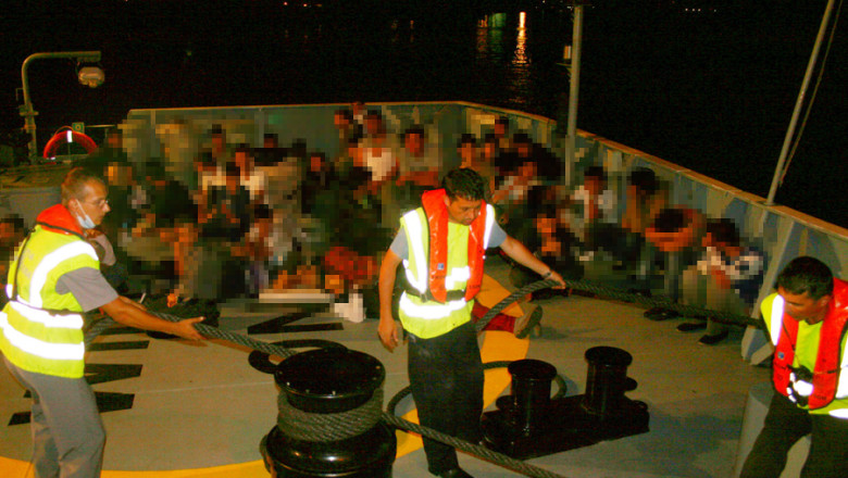 54 de imigranti, depistati in Marea Neagra. Cel mai mic avea trei luni Imagine