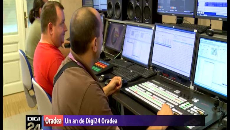 6 August, zi aniversara pentru Digi24 Oradea. Intra in culisele programelor dedicate implinirii unui an de la prima emisie a statiei din Bihor Imagine