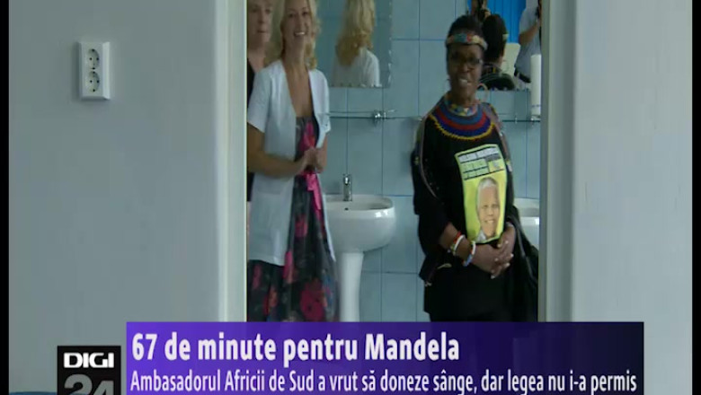 67 de minute pentru Mandela. Ambasadorul Africii de Sud a vrut sa doneze sange, dar legea nu i-a permis Imagine