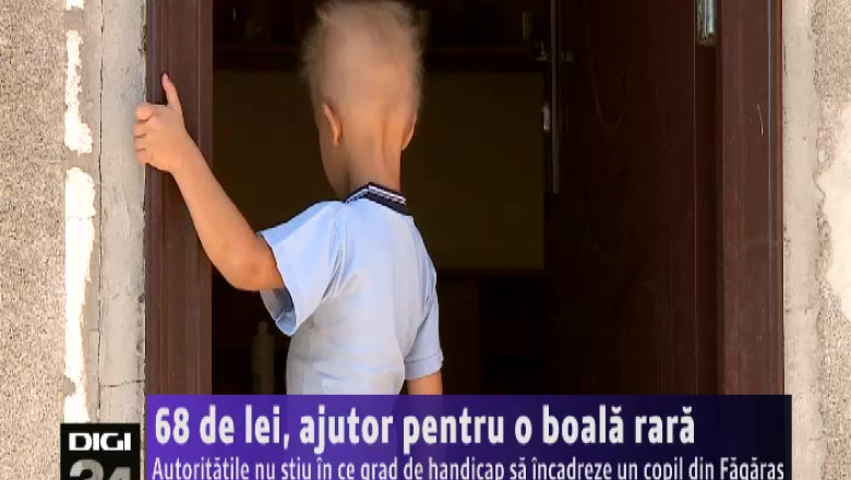 68 de lei, ajutor pentru o boala rara. Autoritatile nu stiu in ce grad de handicap sa incadreze un copil din Fagaras Imagine