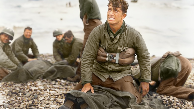 80 de ani de la Debarcarea din Normandia. Imagini rare, colorizate, din timpul luptelor dintre trupele aliate si cele naziste Imagine