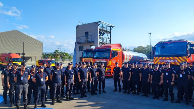 A doua echipa de 40 de pompieri romani a ajuns in Grecia pentru a ajuta la stingerea incendiilor. In ce zone vor opera Imagine