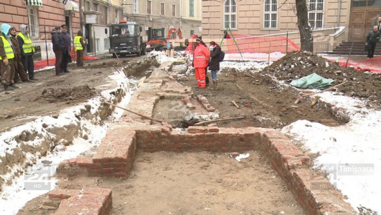 A fost descoperit sediul administratiei Timisoarei de acum cateva secole Imagine