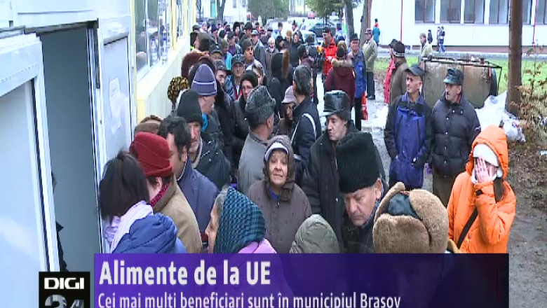 A inceput distribuirea alimentelor de la UE Imagine