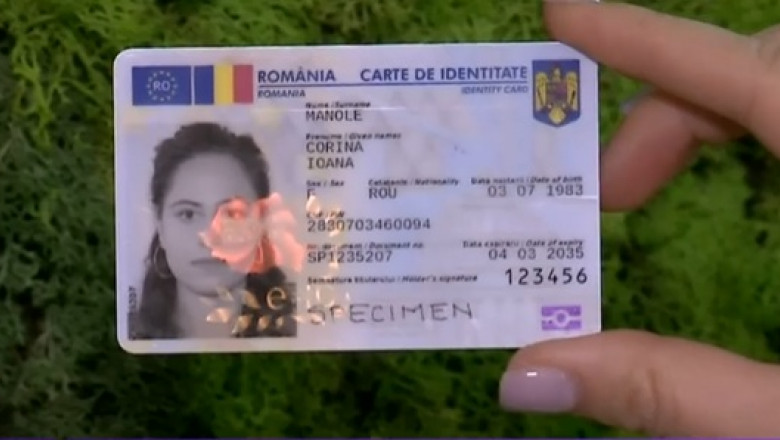 A inceput emiterea cartilor de identitate cu cip. Cum arata noile buletine: „Contin versuri din Eminescu si texte cu greseli voite” Imagine