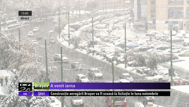 A inceput ninsoarea. Soferii nu au voie pe DN1 fara cauciucuri de iarna Imagine