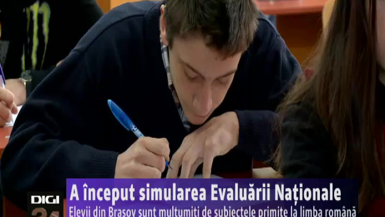 A inceput simularea Evaluarii Nationale Imagine
