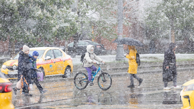 A nins la Moscova, unde se inregistreaza cele mai scazute temperaturi din ultimii 25 de ani Imagine
