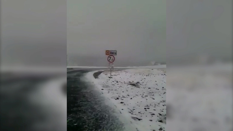 A nins la Ranca. Stratul de zapada masoara 3 centimetri Imagine