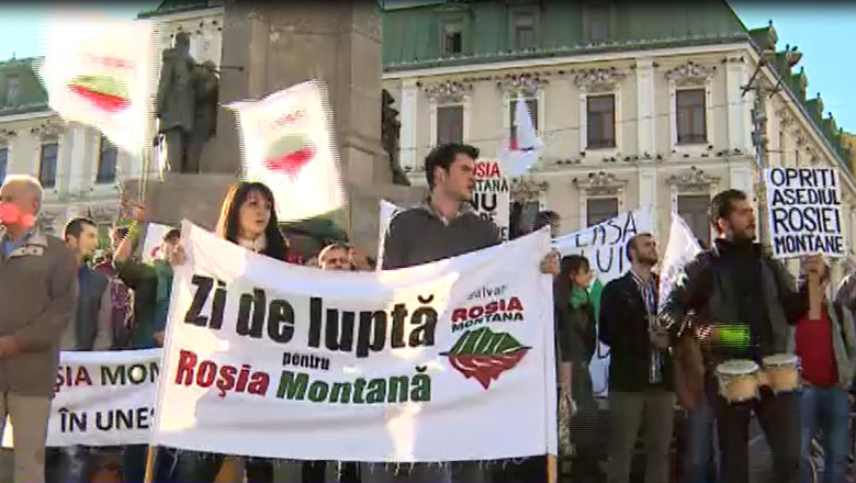 A patra duminica de proteste fata de proiectul de la Rosia Montana Imagine