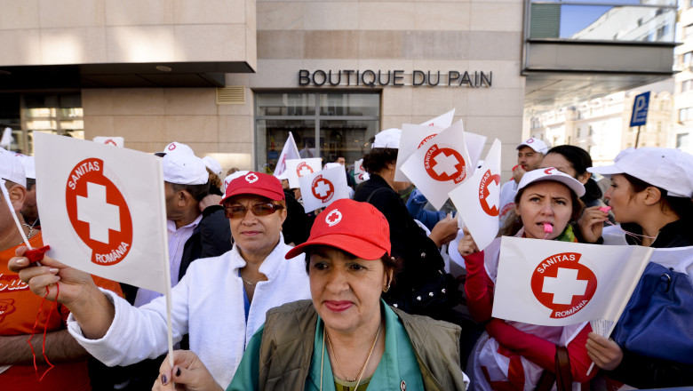 A patra zi de proteste ale medicilor Imagine