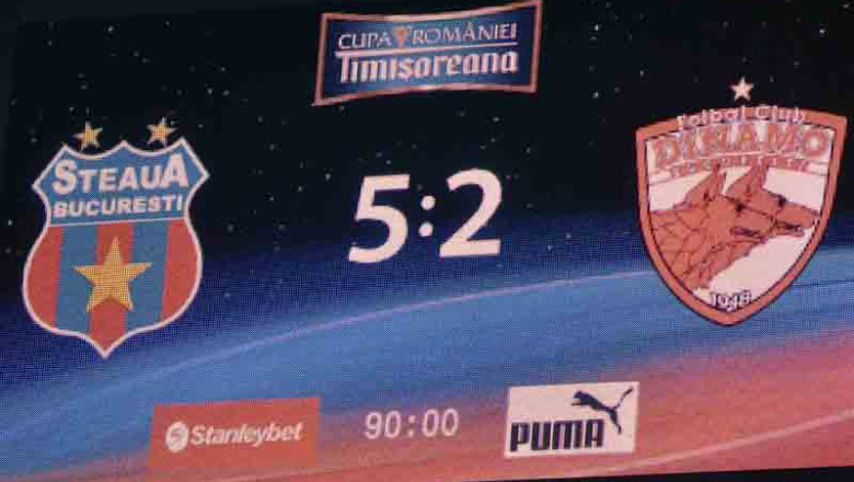 A treia oara cand Steaua ii inscrie lui Dinamo 5 goluri, a doua oara cand ii da 4 intr-o repriza. Cifrele derby-ului Imagine