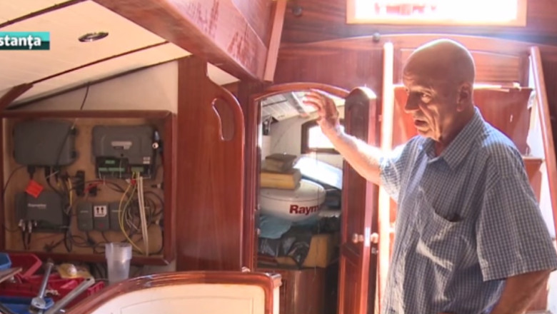 A trudit 30 de ani sa-si faca un yacht. Un bucurestean si-a construit singur o ambarcatiune Imagine