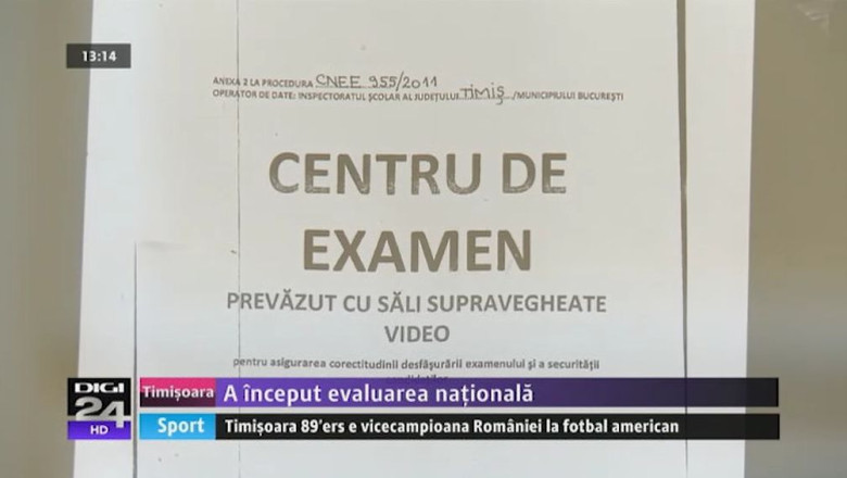 Absolventi de clasa a opta in febra examenelor. A inceput Evaluarea Nationala Imagine