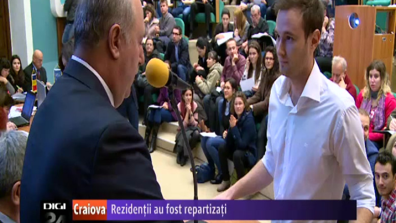 Absolventii care au sustinut rezidentiatul la Craiova, repartizati pe posturile si locurile disponibile Imagine