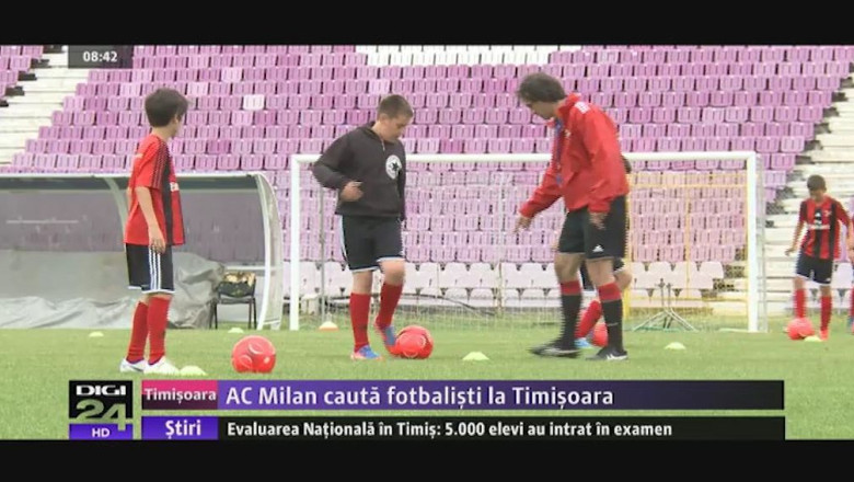 AC Milan cauta fotbalisti la Timisoara Imagine