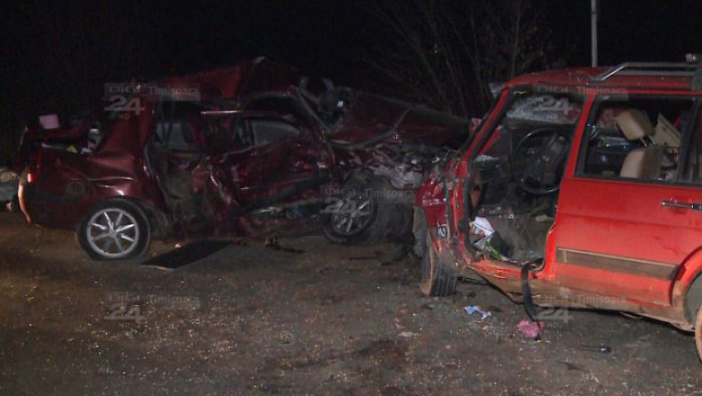 Accident cu doi morti pe DN59, la iesirea din Timisoara spre Sag Imagine