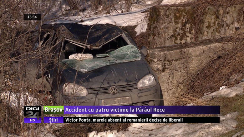 Accident cu patru victime la Paraul Rece Imagine