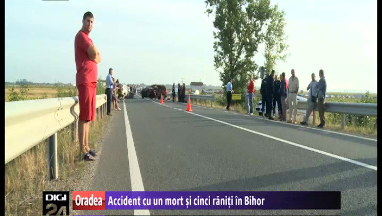 Accident cu un mort si cinci raniti in Bihor Imagine
