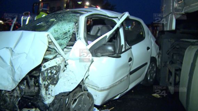 Accident cu un mort si raniti pe soseaua spre vama Nadlac. Soseaua, blocata peste o ora Imagine