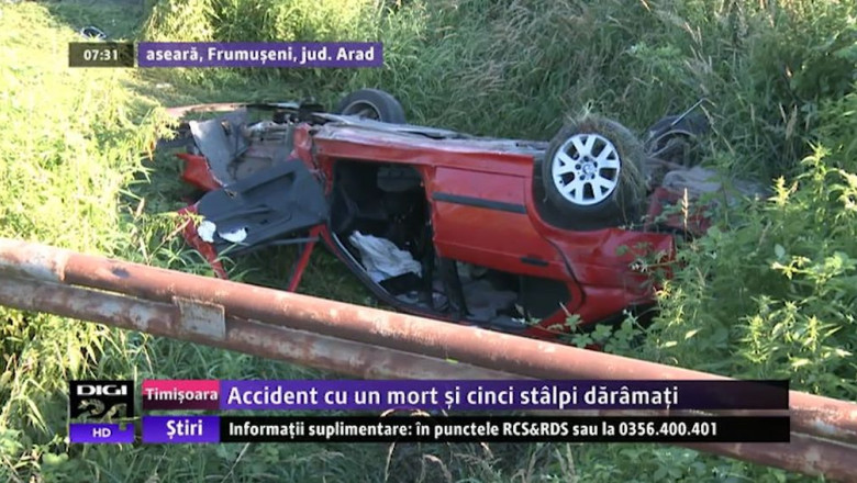 Accident cumplit, cu morti si raniti. Un martor: am crezut ca masina zboara! Imagine