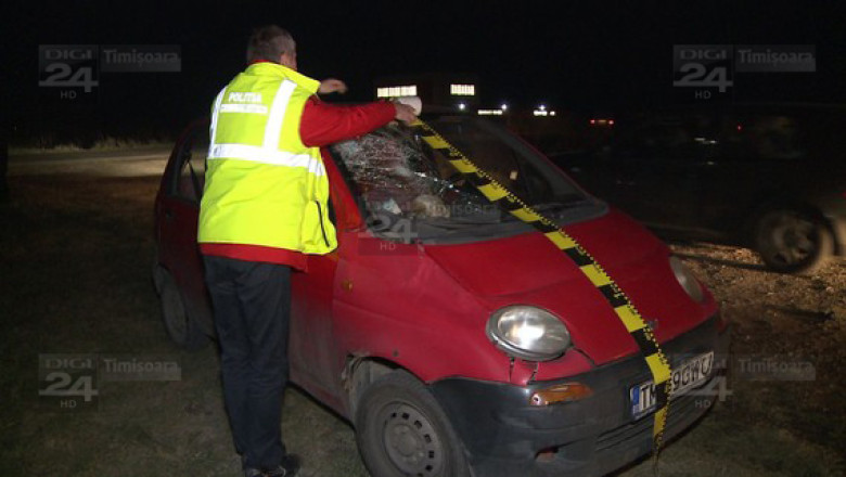 Accident cumplit in Timis: o femeie, omorata pe loc, fiica sa, pe care o tinea de mana - transportata la spital in stare de soc Imagine
