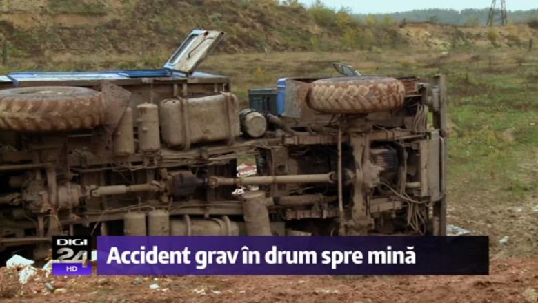 Accident de munca langa Cariera Rosiuta, Gorj: Un om a murit si 12 au fost raniti  Imagine