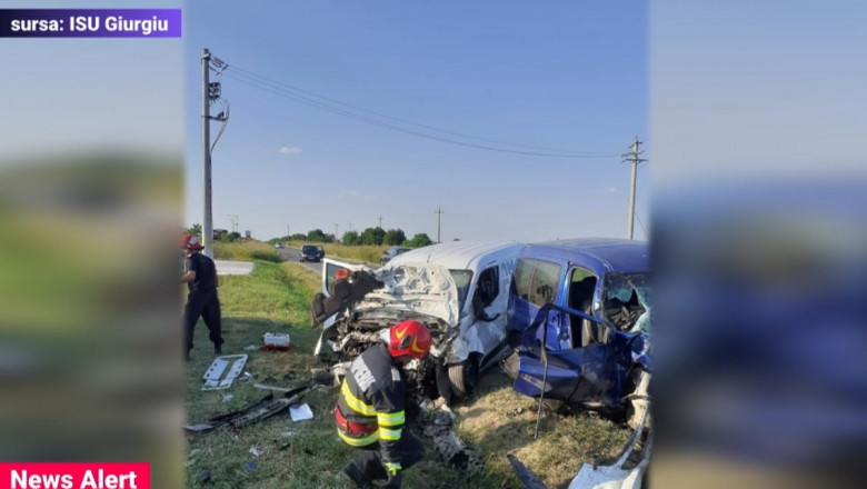 Accident grav in Giurgiu. Doi oameni au murit si doi sunt grav raniti Imagine