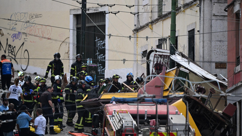 Accident grav in Lisabona: cel putin 15 morti si mai multi raniti, dupa ce un funicular a deraiat. Reactia MAE roman Imagine