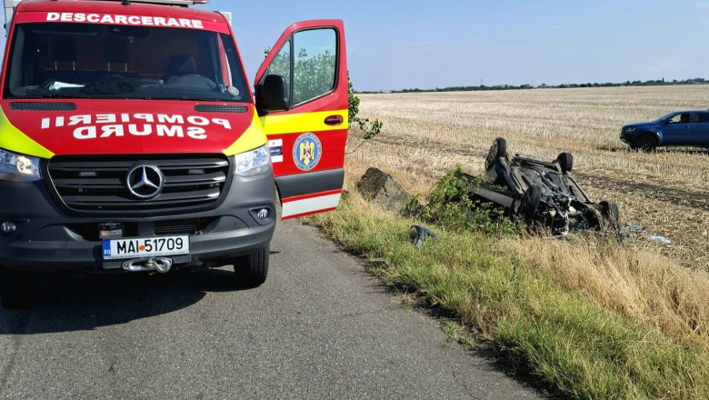 Accident grav in Olt, dupa ce un sofer in varsta de 77 de ani ar fi adormit la volan. Sotia barbatului a murit Imagine