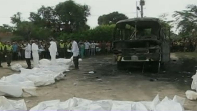 Accident in Columbia: 31 de copii au ars de vii si alti 24 au fost raniti Imagine