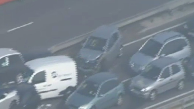 Accident in lant in Marea Britanie. 130 de masini au fost implicate Imagine
