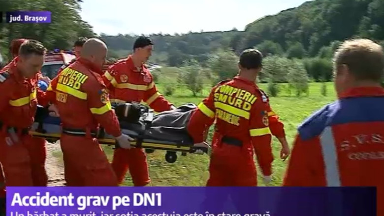 Accident pe DN1. Un barbat a murit, sotia sa este in stare grava Imagine