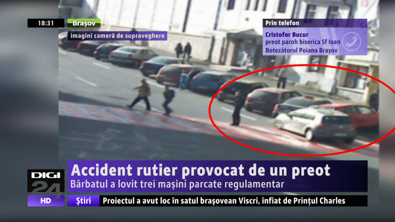 Accident rutier provocat de un preot Imagine